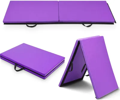 Produktbild von GOPLUS Weichbodenmatte 180x60cm Turnmatte Yogamatte Gymnastikmatte Sportmatte Fitnessmatte klappbar