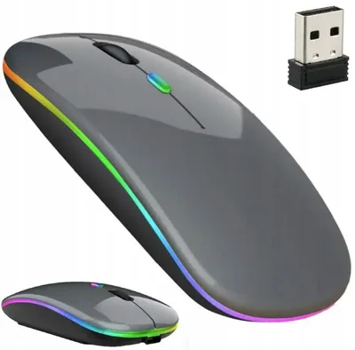 Produktbild von Efox Stille Optische Funkmaus RGB Gaming PC Laptop