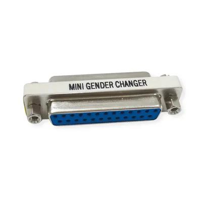 Produktbild von VALUE Mini Gender Changer, 25pol. Buchse-Buchse