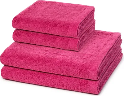 Produktbild von Cawö Lifestyle 2 X Handtuch 2 X Duschtuch im Set Weich und extra flauschig, Voluminös, hautsympathisch und saugstark, Puristisch edles Design 4er Set