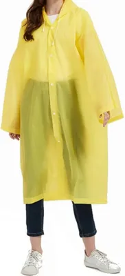 Produktbild von Regenmantel - Universal - Kapuzencape - wasserdicht - Poncho - Gelb - Uni