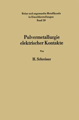 Obrázek produktu pro Pulvermetallurgie elektrischer Kontakte