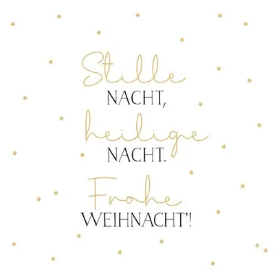 Produktbild von 20 Servietten Stille Nacht - Frohe Weihnacht 33x33cm