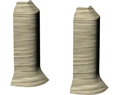 Produktbild von Prinz Aussenecken Klemmsockelleiste eiche Barbate 48 x 19 mm 2 Stück