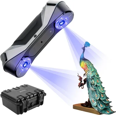 3D-Handscanner Raptor, 0,02 mm Genauigkeit, 60 fps, 5-2000 mm