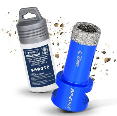 Obrázok produktu pre Diamantová vrtacia koruna M14, priemer 20 mm, určená na rýchle vŕtanie do obkladov