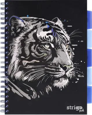 Produktbild von A4-Block, 100 Blatt, liniert, Tiger Strigo Pads