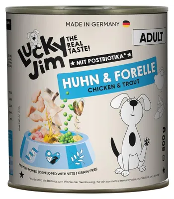 Produktbild von Lucky Jim Classic Adult Huhn & Forelle 800g