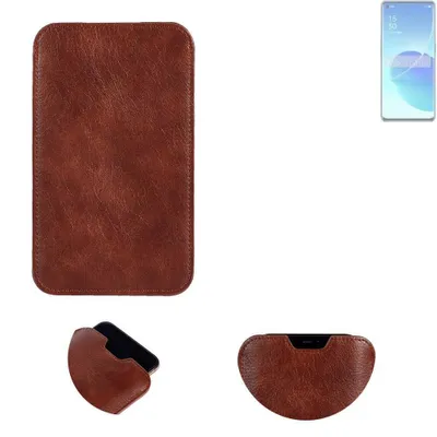 Produktbild von K-S-Trade Schutzhülle Handyhülle kompatibel mit Sharp Aquos R8s Handytasche Kunstleder Sleeve in braun