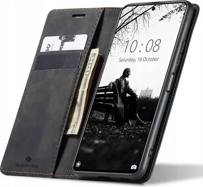 Immagine prodotto di Custodia per telefono con patta SPACECASE Wallet per Xiaomi 11T/11T Pro Nero