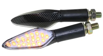 Produktbild von Motorrad LED Blinker Shower carbon klar