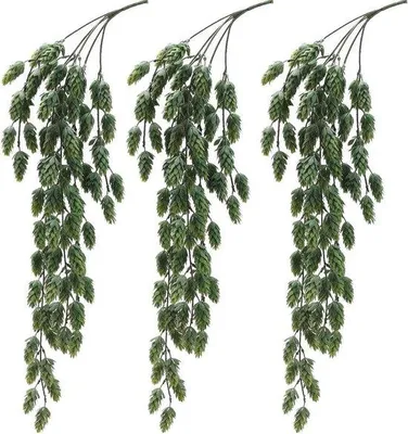 Produktbild von Ibenzoa® 3er-Set Blumengirlanden aus Kunstfaser – Grün, je 180 cm x Ø15 cm, wasserabweisend, realistisches Blumenmotiv, für Innen & Außen