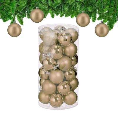 Produktbild von Christbaumkugeln-Set, 30 Stück Kunststoffornamente