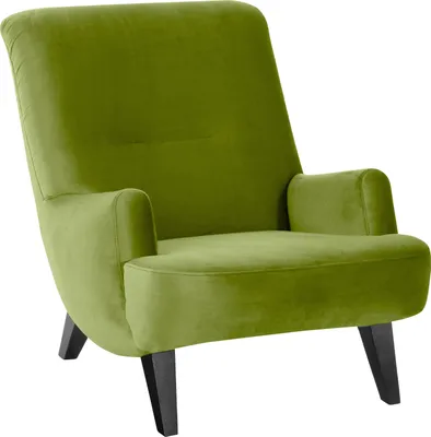 Produktbild von Max Winzer Sessel Brandford - Samtvelours oliv - Maße: 71 x 101 x 80 cm