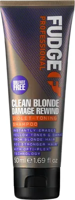 Obrázok produktu pre FUDGE Clean Blonde Damage rewind Violet tónovací šampón 50ml šampón proti žltnutiu