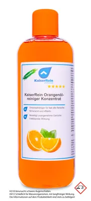 Produktbild von KaiserRein Orangenölreiniger 500 ml Konzentrat Orangenreiniger, Orangen Öl, Orangenöl-Reiniger I Allzweckreiniger I Universalreiniger I Fettlöser