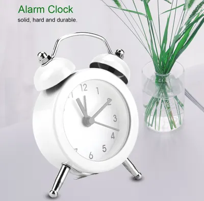 Imagen del producto de Reloj despertador de metal, mini reloj despertador digital, reloj despertador con batería, elegante reloj despertador digital, reloj despertador portátil para estudiantes
