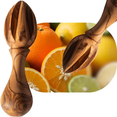 Obrázok produktu pre Lis na citrusy 14 cm, olivové drevo, na citróny
