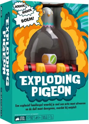 Zdjęcie produktu dla Asmodee Exploding Pigeon, Gra karciana, Przyjęcie, 7 lat(a), 10 min