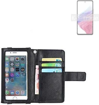 Produktbild von K-S-Trade Handy Hülle Schutz Hülle Kompatibel mit Samsung Galaxy A53 5G Case mit Displayschutz / Schutzfolie Flip Cover Wallet case Etui Hülle