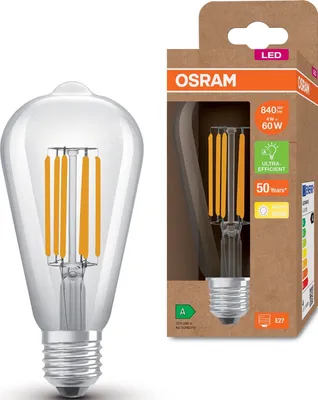 Produktbild von Osram 4099854009693, 3,8 W, 60 W, E27, 806 lm, 50000 h, Warmweiß