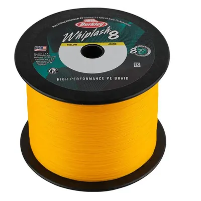 Zdjęcie produktu dla Berkley Whiplash 8 Yellow – plecionka wędkarska, długość na zamówienie, średnica na mm: 0,10, nośność: 14,8 kg