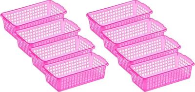Produktbild von Aufbewahrungskorb Set, 8-teilig, 20 x 10 x 5,5 cm, Kunststoff, für Küche und Bad