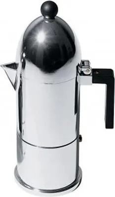 Produktbild von Alessi A9095/3 B, freistehend, Aluminium, Aluminium, Polyamide, Gemahlener Kaffee, Espresso, 0,15l