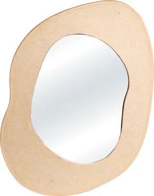 Produktbild von Décopatch 2x Pappmaché, Spiegel zum Aufhängen 26x35x1 cm Kartonbraun HD089C