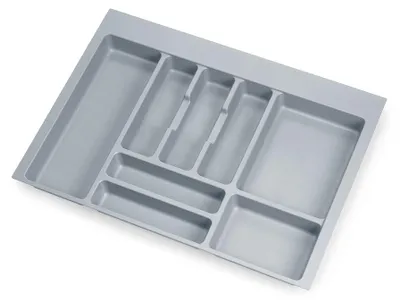Immagine prodotto di Vaschetta portaposate Emuca Optima per cassetto universale, modulo 700 mm, plastica, grigio