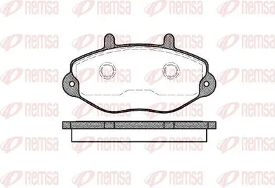 Produktbild von REMSA Bremsbeläge Satz Vorne Bremsklötze für FORD TRANSIT MK-5 Bus (E) 0392.00