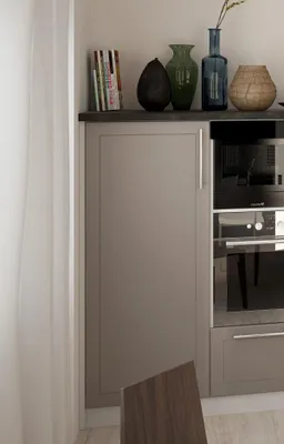Image de Armoire de rangement « Kvantum » Q-D5D/60/154 Armoire haute 60 cm gris beige (16942)