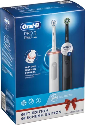 Produktbild von Oral-B PRO 3 3900 Duopack Black-White Edition