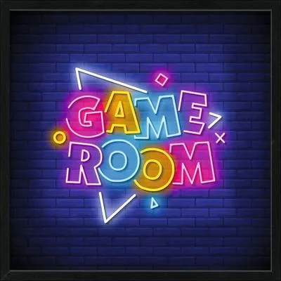 Produktbild von Gerahmtes Bild Game Room II 53x53 cm
