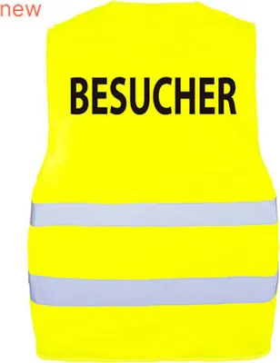 Produktbild von Korntex X200BES | Safety Vest Passau - Besucher M/L bis 3XL/4XL - Farbe: Signal Yellow - Größe: XL/XXL