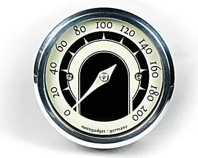 Produktbild von motogadget Analog Tacho motoscope tiny speedster, polierter Ring