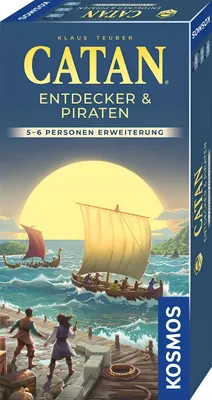 Obrázok produktu pre Catan: Piráti a objavitelia – rozšírenie pre 5 – 6 hráčov (2025)