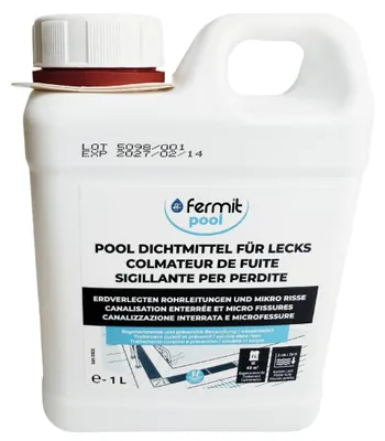 Immagine prodotto di Lek-Fix, 1 litro, per la riparazione di perdite in piscine e tubature