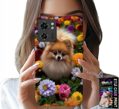Zdjęcie produktu dla Etui Do Motorola Edge 40 - Słodki Piesek, Pomeranian Case + Folia