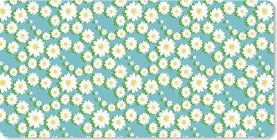 Produktbild von MuchoWow® Schreibtischunterlage Blumen - Muster - Gänseblümchen 80x40 cm - XXL Mauspad - Gaming Mauspad