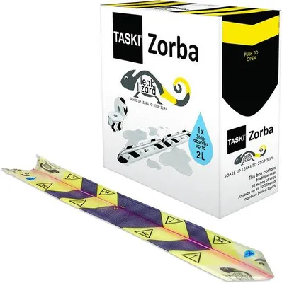 Productafbeelding van TASKI 7523269 Diversey Zorba Leak Lizard afvoerstrips, in een doos