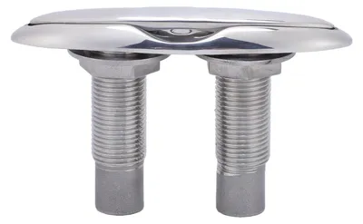 Image de Taquets d'amarrage à traction, taquet d'amarrage de 5 pouces en acier inoxydable 316, montage encastré rétractable pour yachts et kayaks