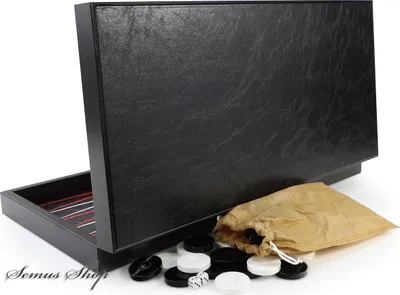 Produktbild von Luxus Board Game Backgammon Tavla XXL Klassik Leder Black