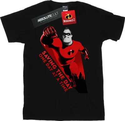 Produktbild von Disney - "The Incredibles Saving The Day" T-Shirt für Damen BI41880 (L) (Schwarz)