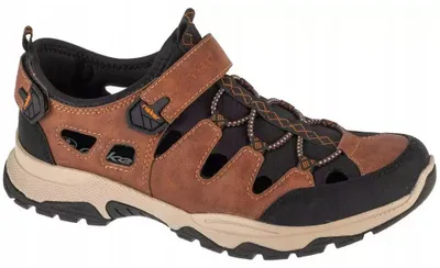 Produktbild von Rieker - Herren Sandalen, Logo, Leder PP5720 (42 EU) (Braun)