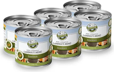 Produktbild von Bellfor Hypoallergenes Nassfutter mit Insekten - Landgut-Menü - 6x200 g
