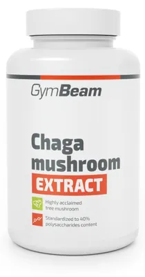 Produktbild von GymBeam - Chaga-Pilz Extrakt, 90 Kapseln