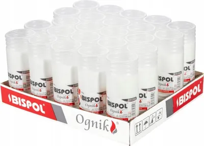Zdjęcie produktu dla Wkłady do zniczy parafinowe BISPOL WP3 72H 24szt.