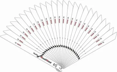 Image de Bosch 25 lames de scie sabre S 1122 HF