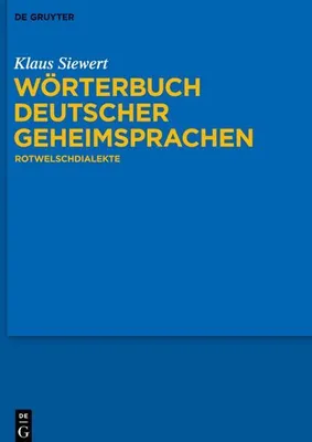 Image de Wörterbuch deutscher Geheimsprachen